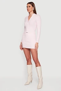 Almost Famous Cable Knit High Waisted Skort