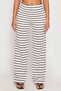 Womens Madden Girl Crochet Wide Leg Pants, Multi, Size M