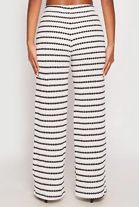 Womens Madden Girl Crochet Wide Leg Pants, Multi, Size M