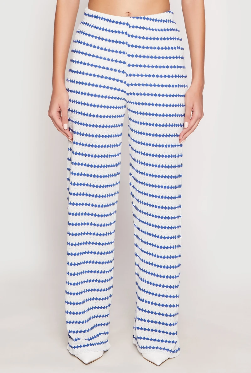 Madden Girl Crochet Wide Leg Pants