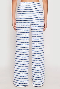 Womens Madden Girl Crochet Wide Leg Pants, Blue, Size L