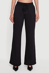 Womens Almost Famous Drawstring Waist Flare Sweatpants,