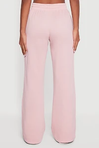 Almost Famous Drawstring Waist Flare Sweatpants