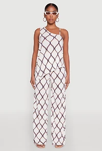 Almost Famous Plisse Asymmetrical Top