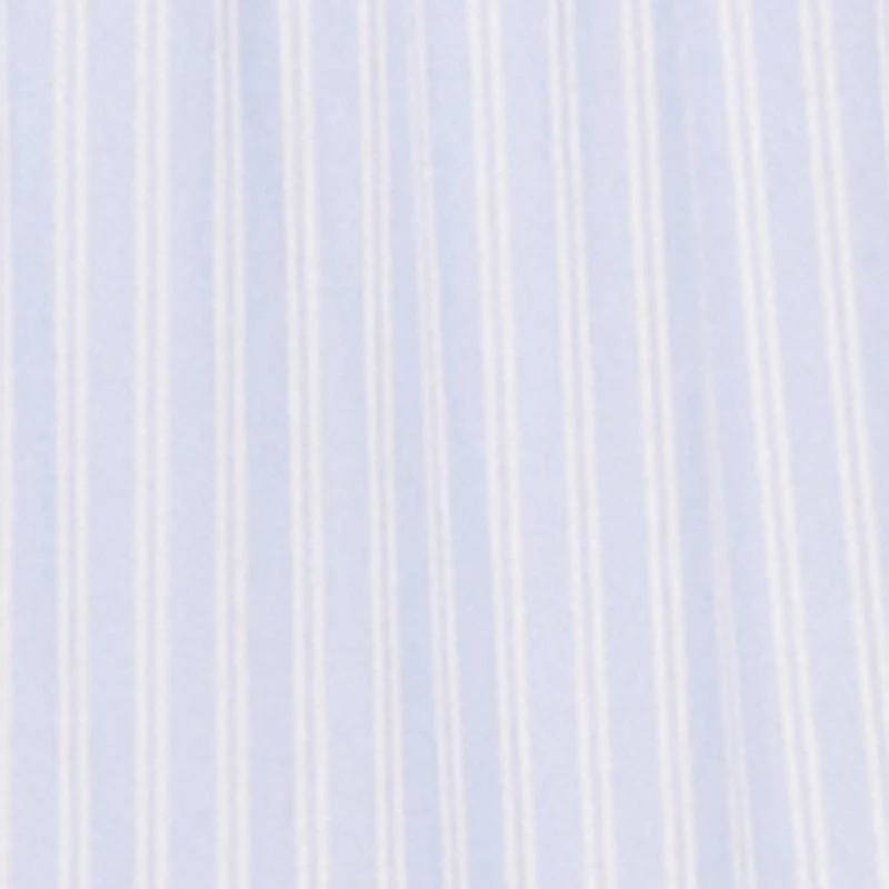 Almost Famous Pinstripe Smocked Crop Top