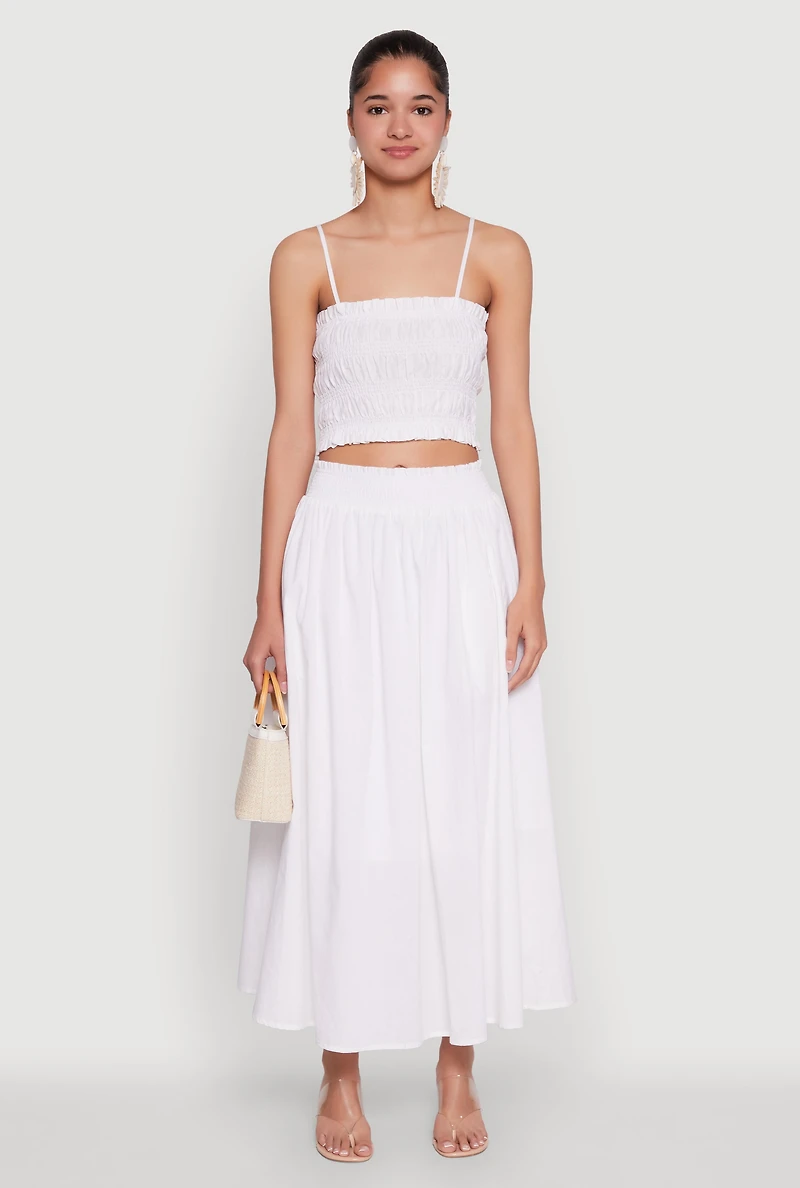 Chic Sleeveless Cami with Square Neck and Cropped Hem