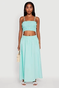 Womens Chic Sleeveless Cami with Square Neck and Cropped Hem,
