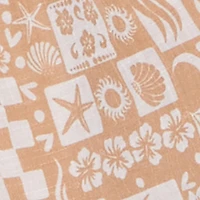 Tropical Print Smocked Tube Top