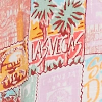 Post Card Destination Print Shorts