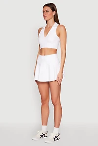 Polo Collar Sports Bra Top