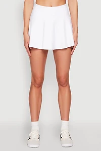 Tiered Back High Waist Skater Skort