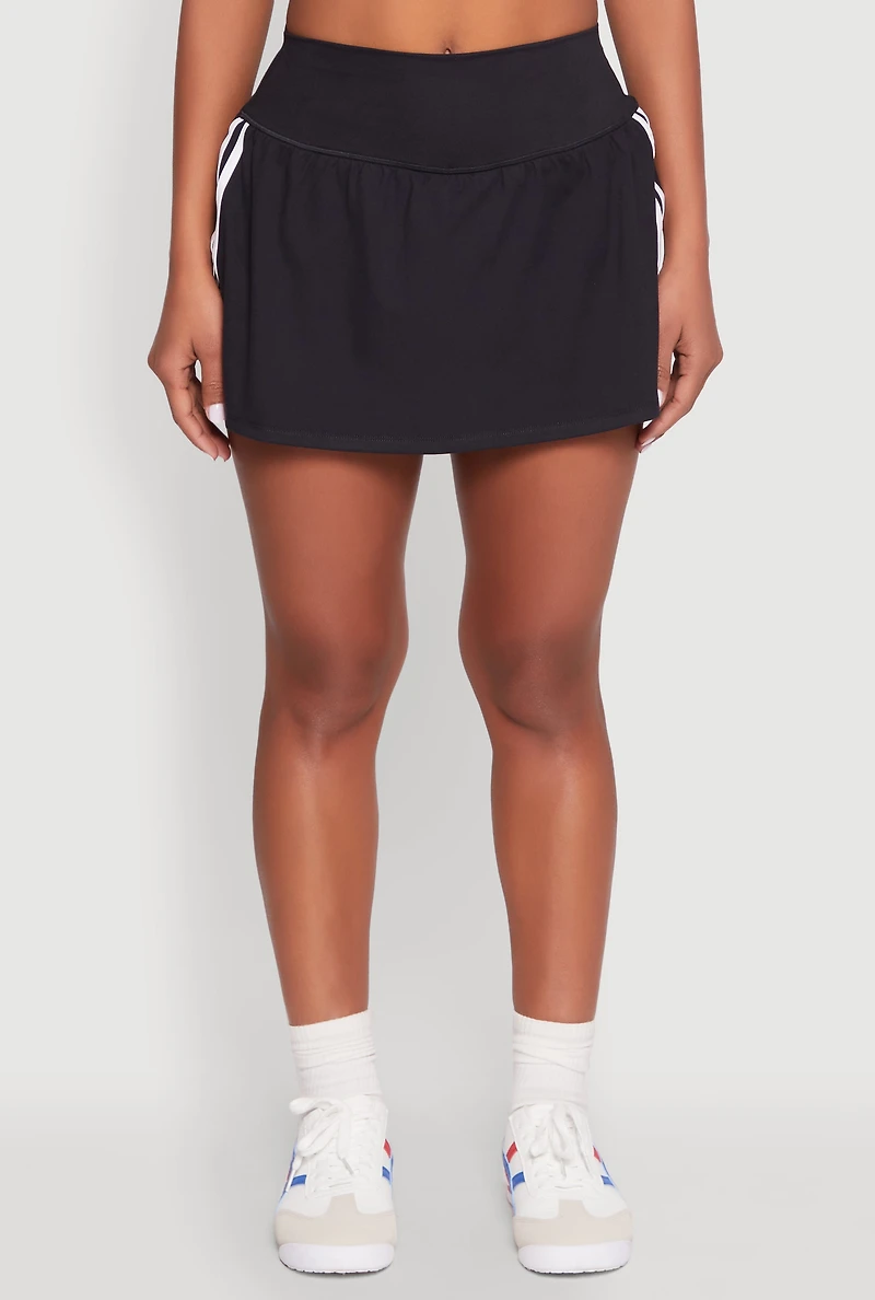 Womens Varsity Stripe Detail Skort, M