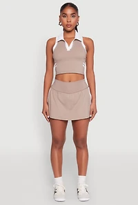 Womens Varsity Stripe Detail Skort,