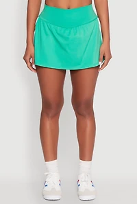 Womens Varsity Stripe Detail Skort, Green, Size L