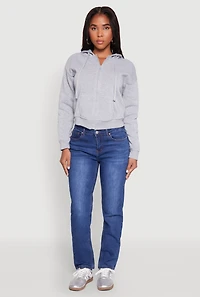 Fleece Lined Zip Front Hoodie