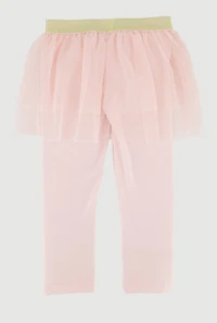 Toddler Girls Glitter Graphic Tutu Leggings