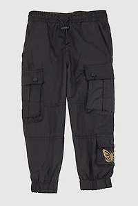 Toddler Girls Butterfly Parachute Cargo Pants, 3T