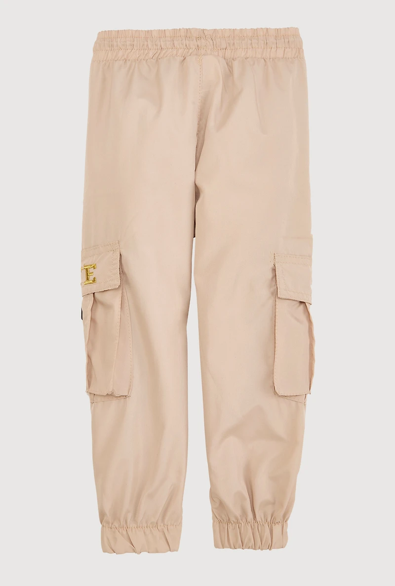 Toddler Girls Love Parachute Cargo Joggers,