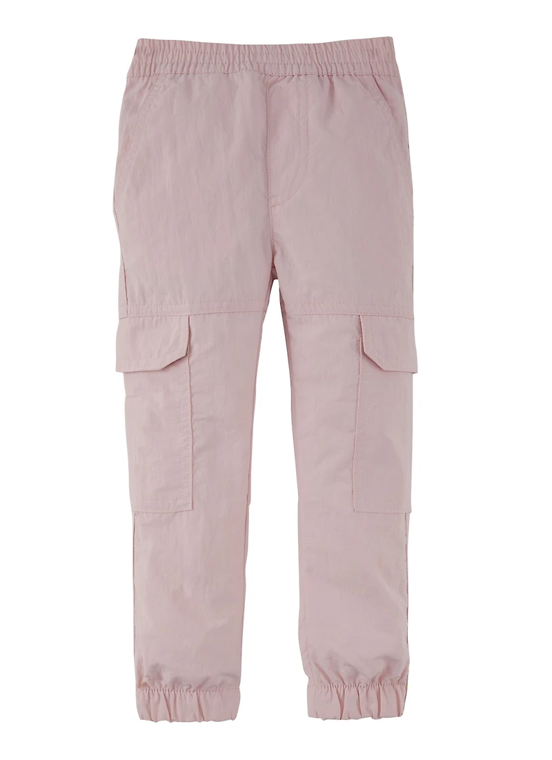 Toddler Girls Parachute Pants, Pink, Size 2T