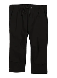 Toddler Boys Drawstring Windbreaker Pants, Black, Size 3T