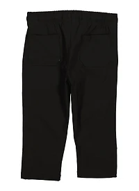 Toddler Boys Drawstring Windbreaker Pants, Black, Size 3T
