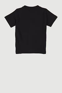Toddler Boys Embroidered Graffiti Bear Graphic Tee, Black, Size 3T