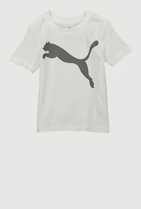 Toddler Boys Puma Graphic T Shirt, White, Size 3T