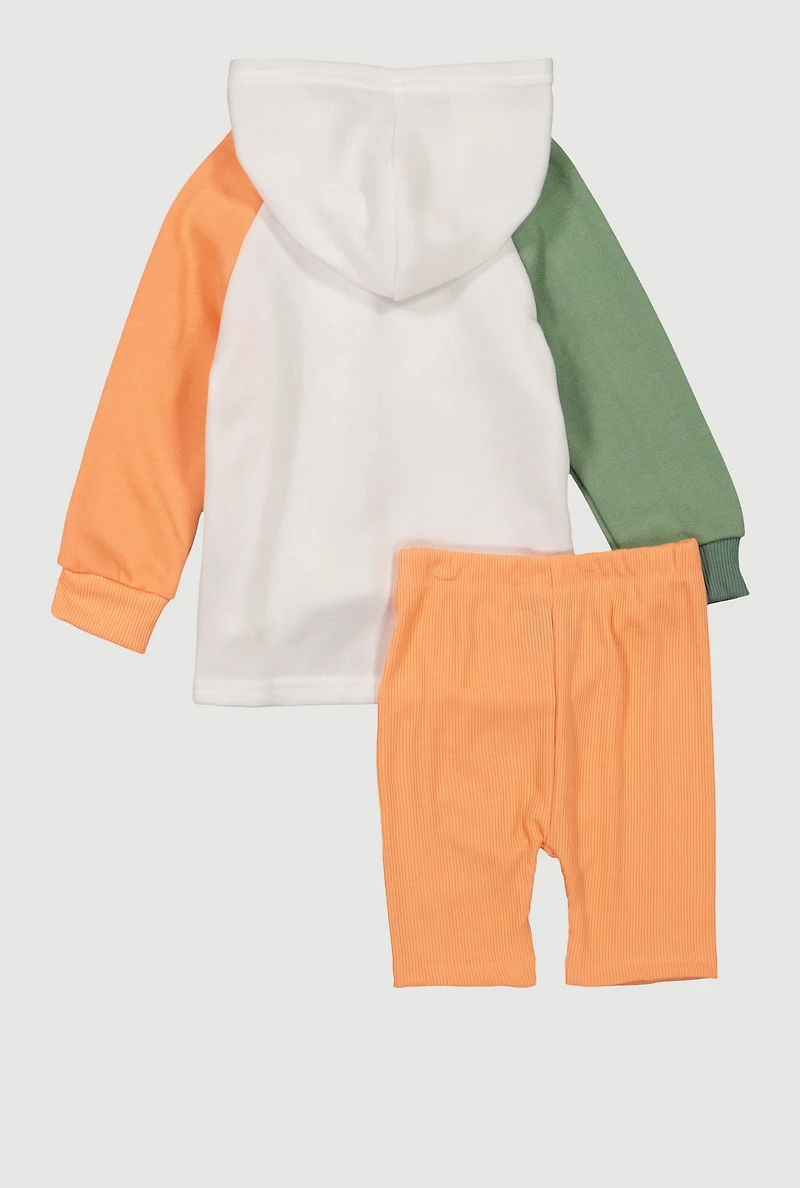 Toddler Girls Born To Be Bold Graphic Sweatshirt and Shorts