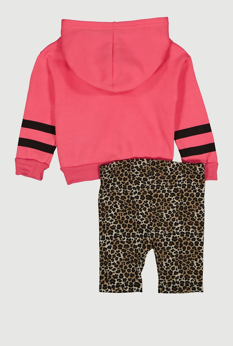 Toddler Girls This Aint Texas Graphic Hoodie and Shorts