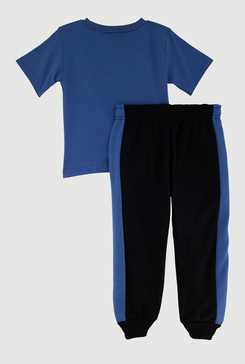 Toddler Boys Cool Vibe Graphic Tee and Joggers