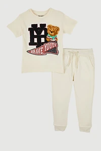 Toddler Boys Brave Youth Graphic Tee and Joggers