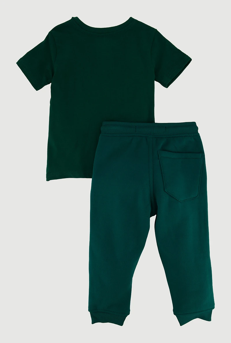 Toddler Boys Heart Breaker Graphic Tee and Joggers