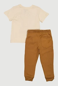 Toddler Boys Official Teddy Bear Tee and Moto Joggers