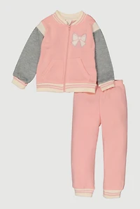 Toddler Girls New York Back Graphic Jacket and Sweatpants