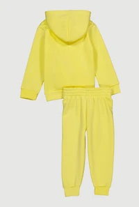 Toddler Girls Cool Girl Graphic Hoodie and Joggers Set