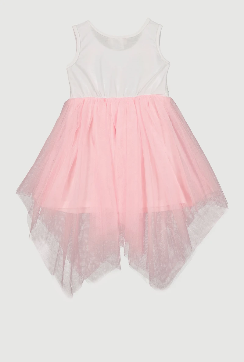 Toddler Girls Crochet Butterfly Tutu Dress, Pink, Size 3T