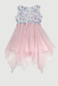 Toddler Girls 3D Butterfly Sequin Trim Tutu Dress, Multi, Size 3T