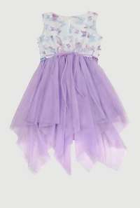 Toddler Girls 3D Butterfly Sequin Tutu Dress