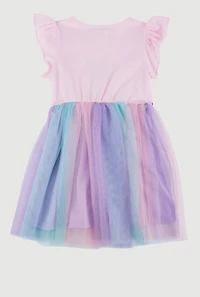 Toddler Girls Unicorn Sequin Tutu Dress, Purple,