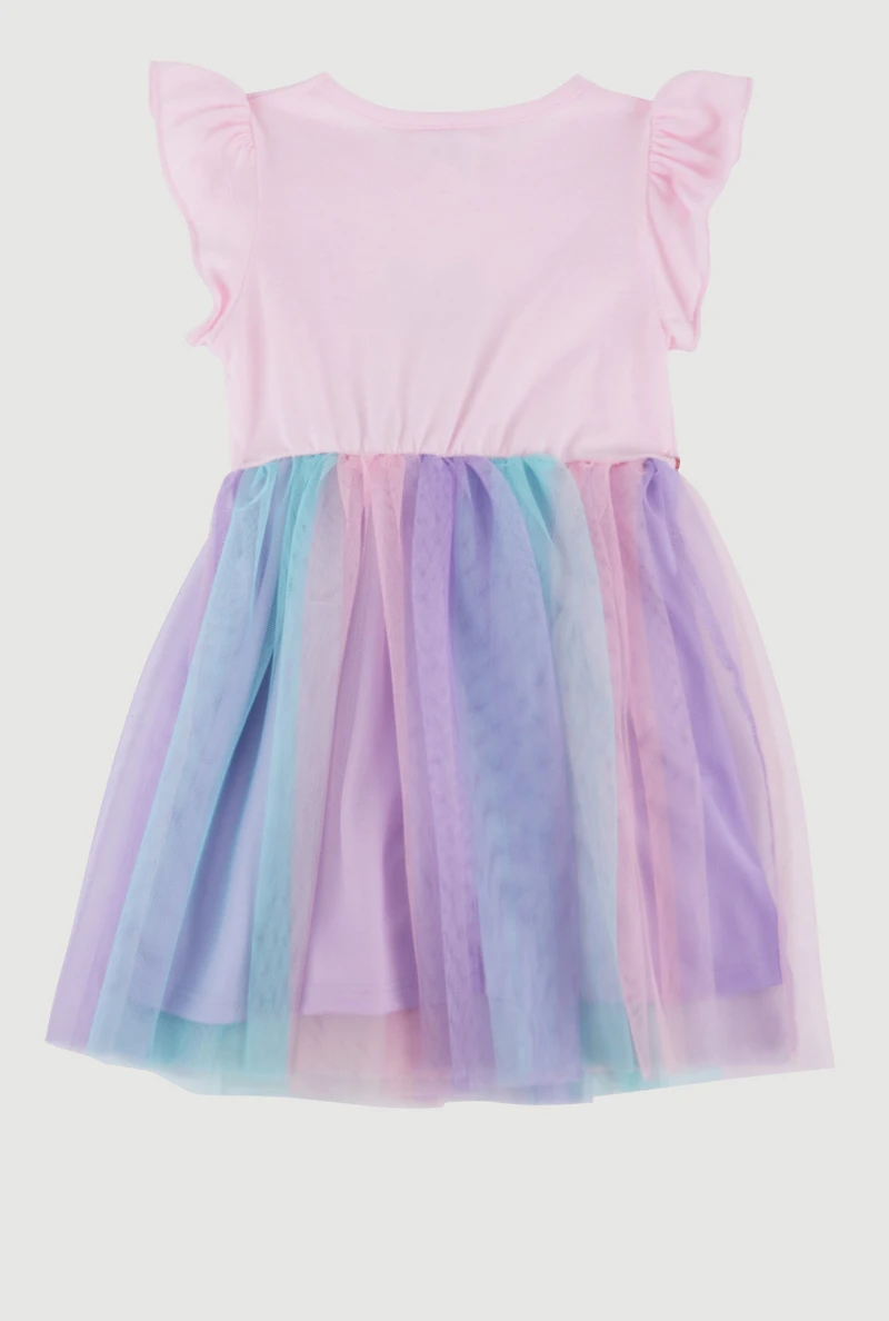 Toddler Girls Unicorn Sequin Tutu Dress, Purple, Size 4T