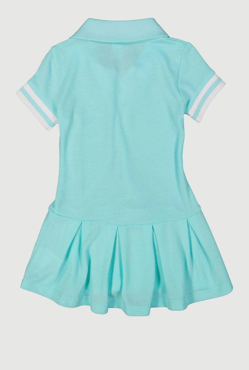 Toddler Girls Tennis Pleated Polo Dress