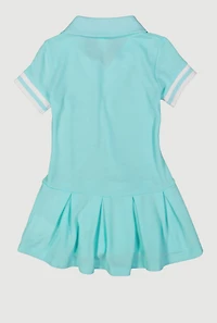 Toddler Girls Tennis Pleated Polo Dress