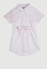 Toddler Girls Striped Shirt Dress,