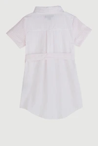 Toddler Girls Striped Shirt Dress,