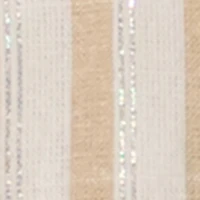 Toddler Girls Lurex Striped Vest and Cargo Bermuda Shorts