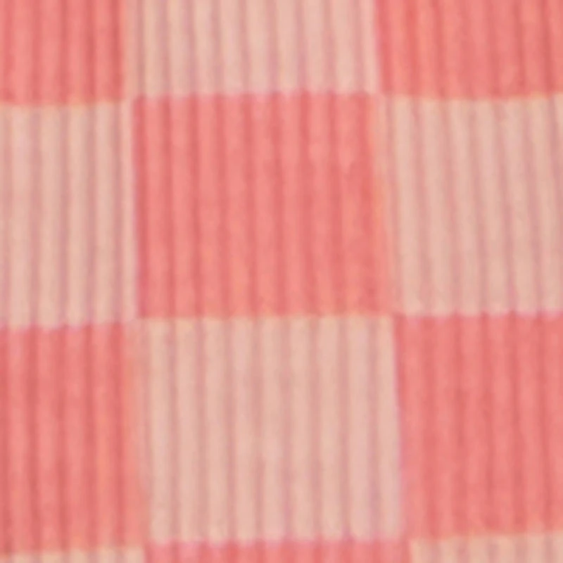 Toddler Girls Checkered Rib Knit Vest and Shorts with Sunglasses