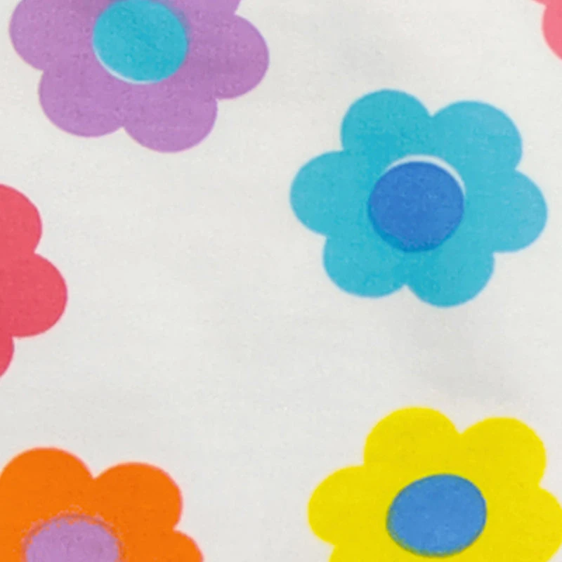 Toddler Girls Flower Print Sleeveless Top and Sweatshorts Set