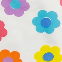 Toddler Girls Flower Print Sleeveless Top and Sweatshorts Set