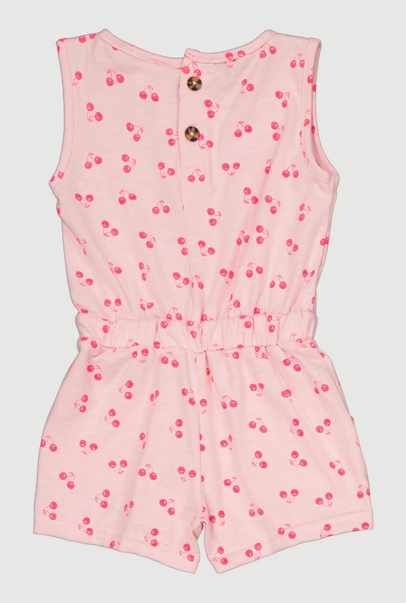 Toddler Girls Sweet Graphic Romper