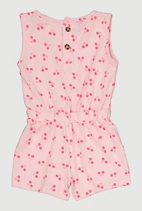 Toddler Girls Sweet Graphic Romper